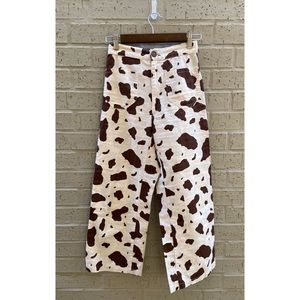 Lykke Wullf Linen Cow Printed Basil Pants